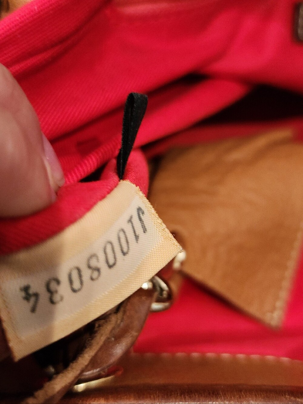 Dooney & Bourke Pebble Leather Drawstring Bucket Bag in Cognac - Picture 7 of 7